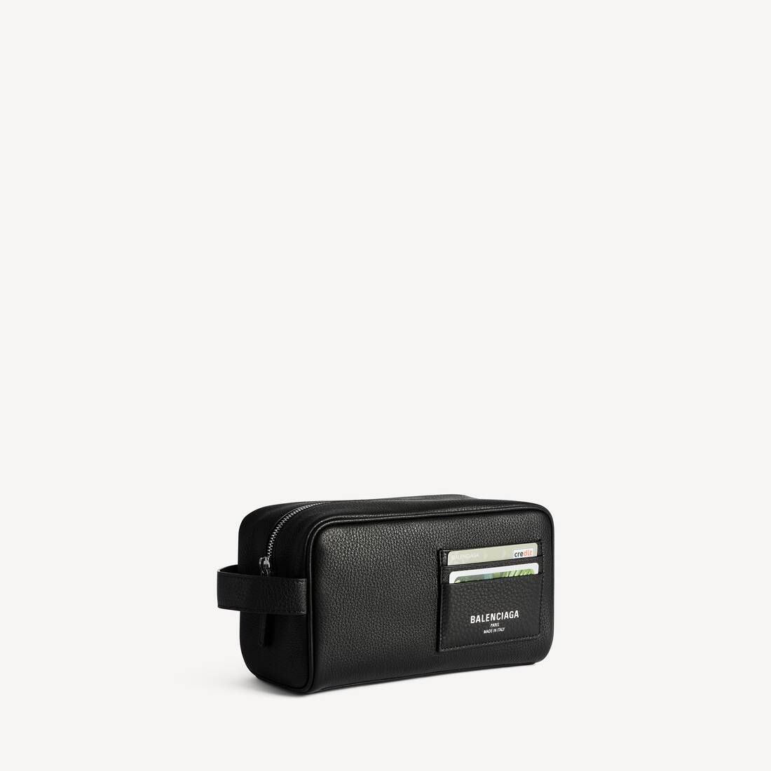 Men's Credit Toiletry Pouch in Black
