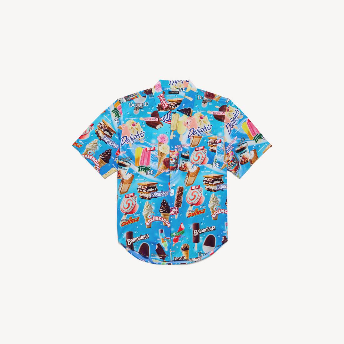 Men's Sweet Treat Short Sleeve Minimal Shirt in Blue