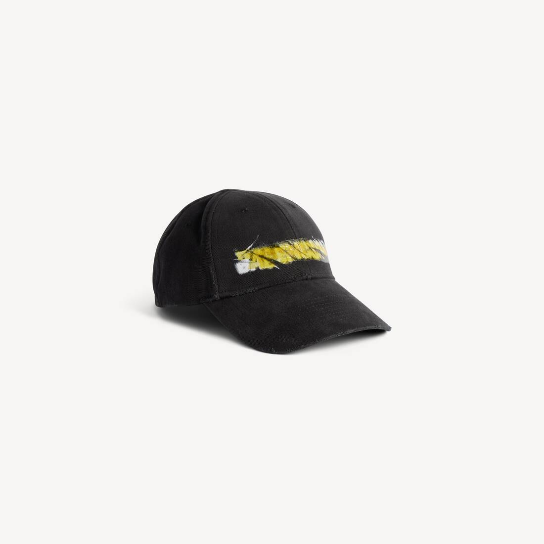 Men's Messy Spray Cap in Black