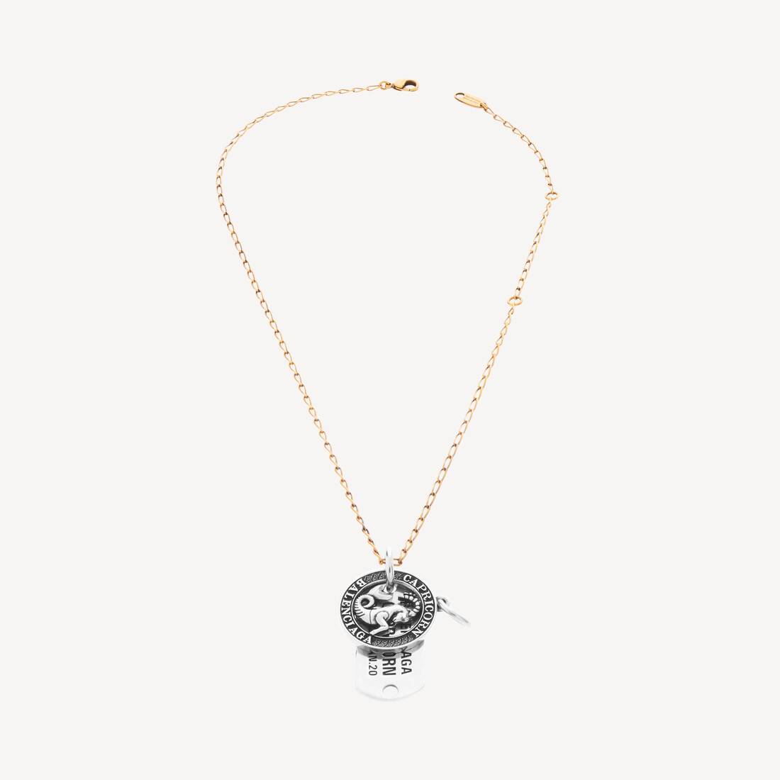 Horoscope Capricorn Necklace in Gold/silver