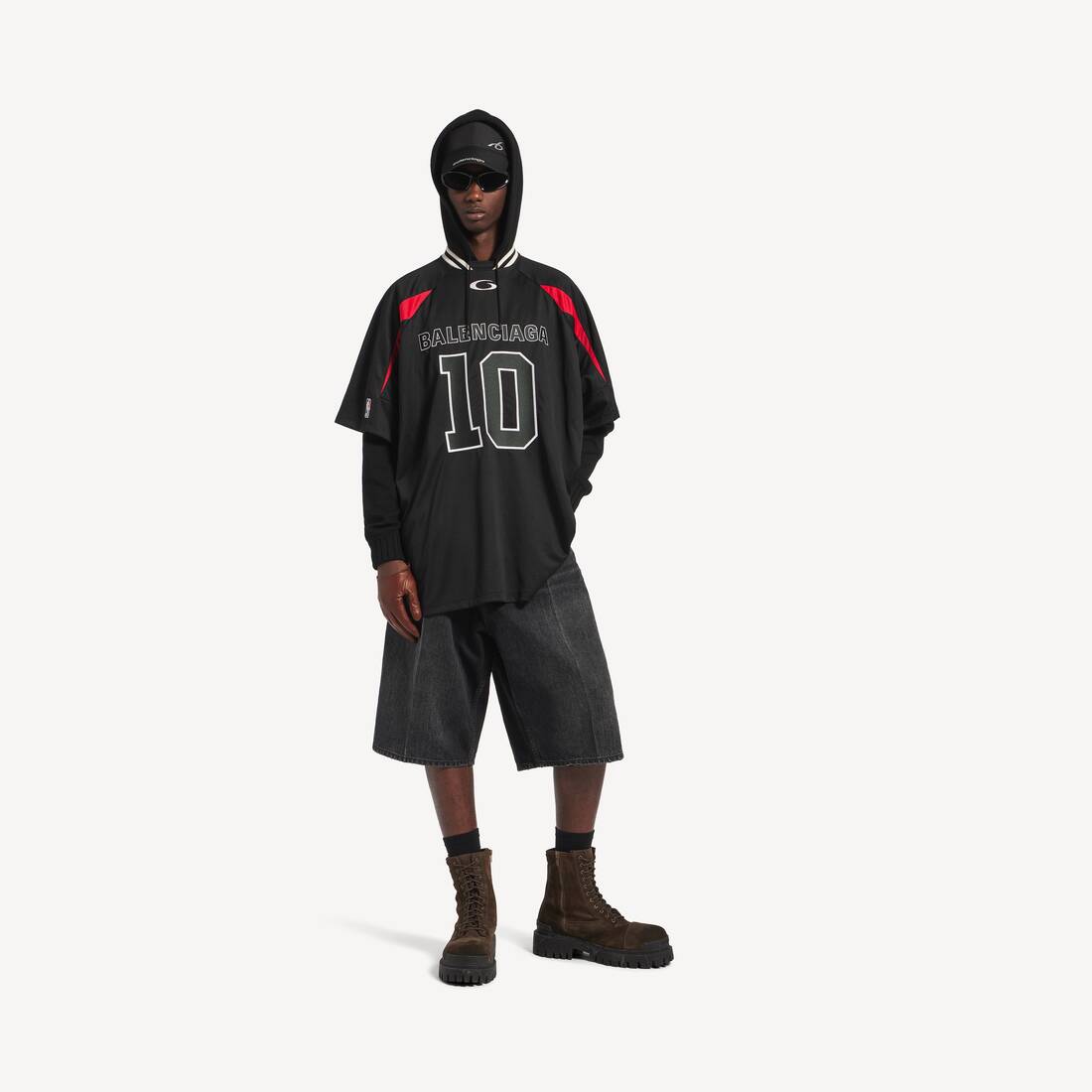 Men's Balenciaga | Nba Collaboration Oversized T-shirt in Black/multicolor