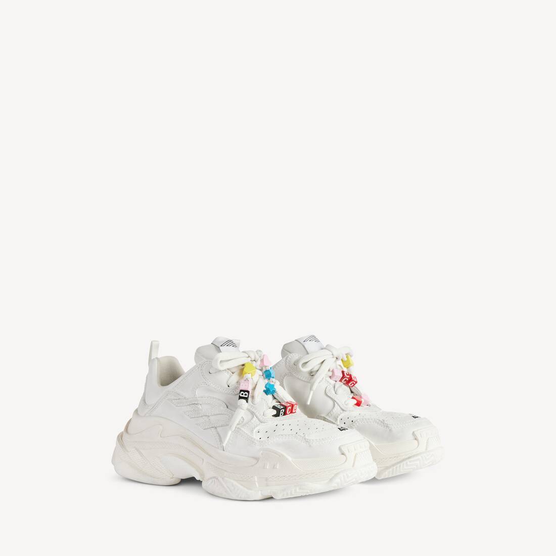 Women's Triple S Sporty Sneaker With Charms in White