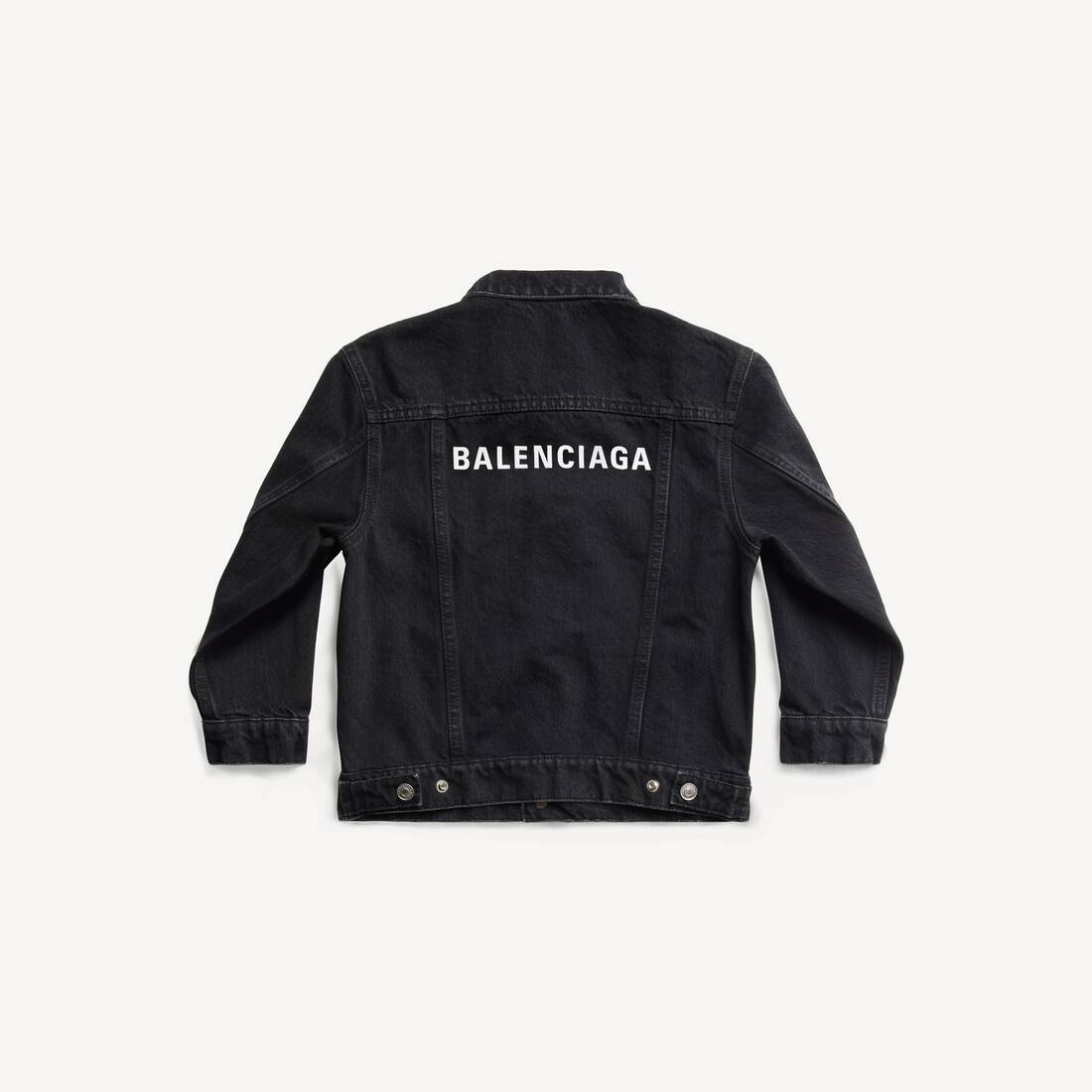 Kids - Balenciaga Oversized Jacket in Black Faded