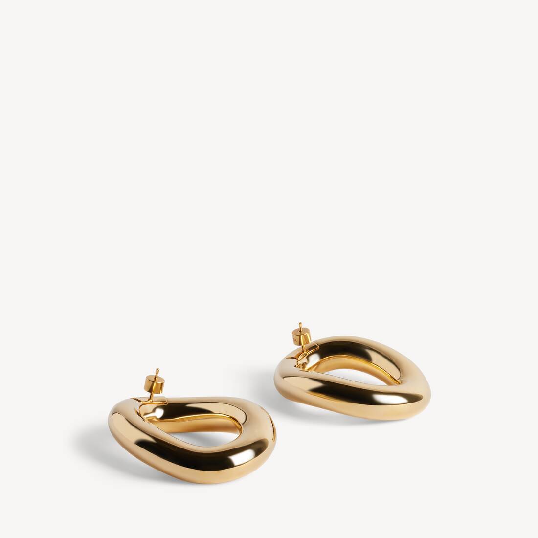 Women's Eisa Ellipse Earrings in Shiny Gold