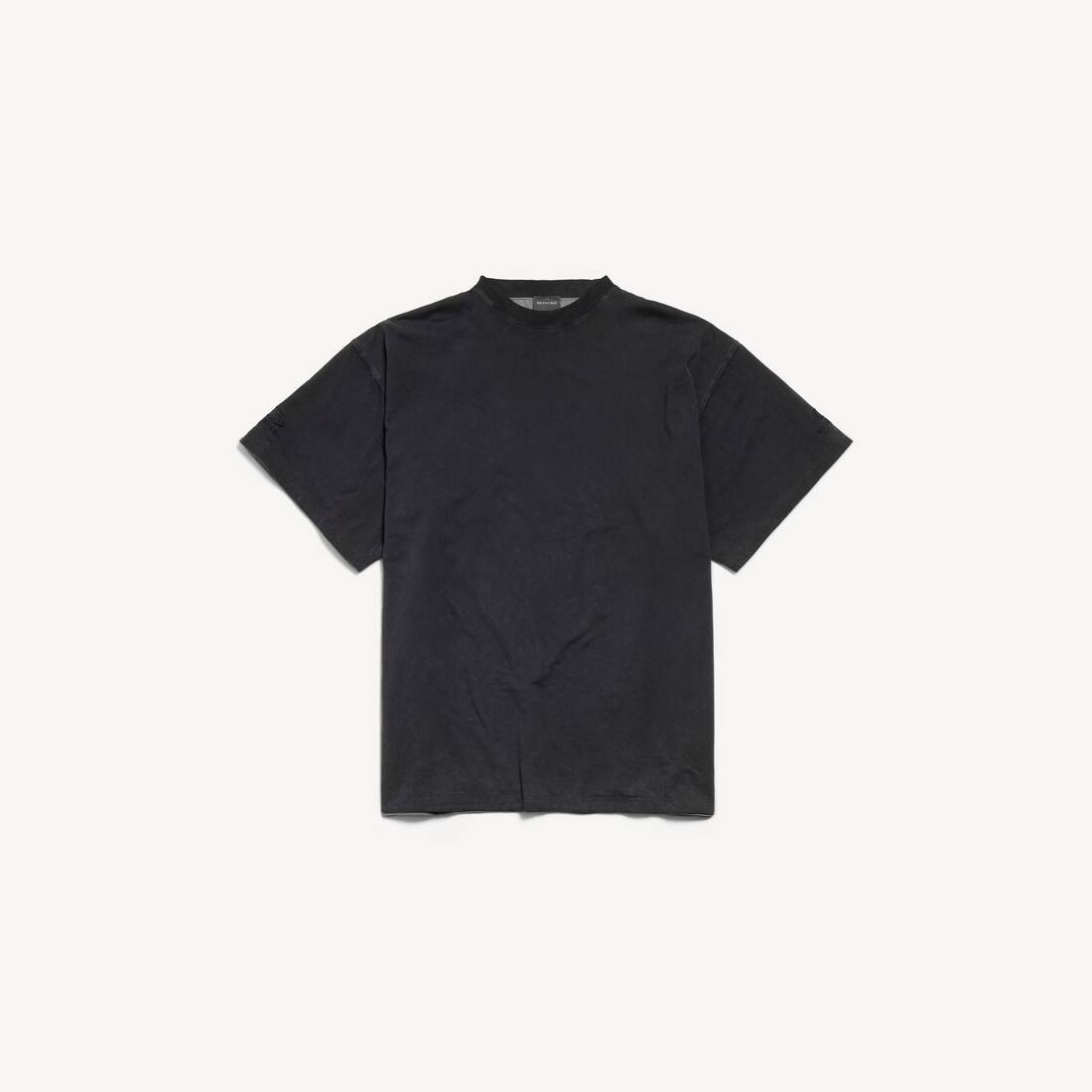 Men's Balenciaga Back Reversible Oversized T-shirt in Grey/faded Black