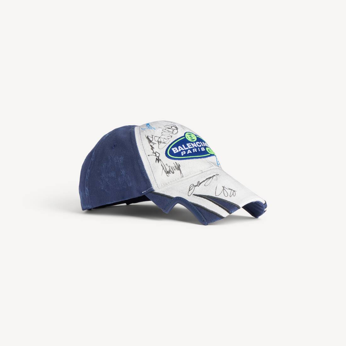 Men's Banana Cap in Dirty White/blue