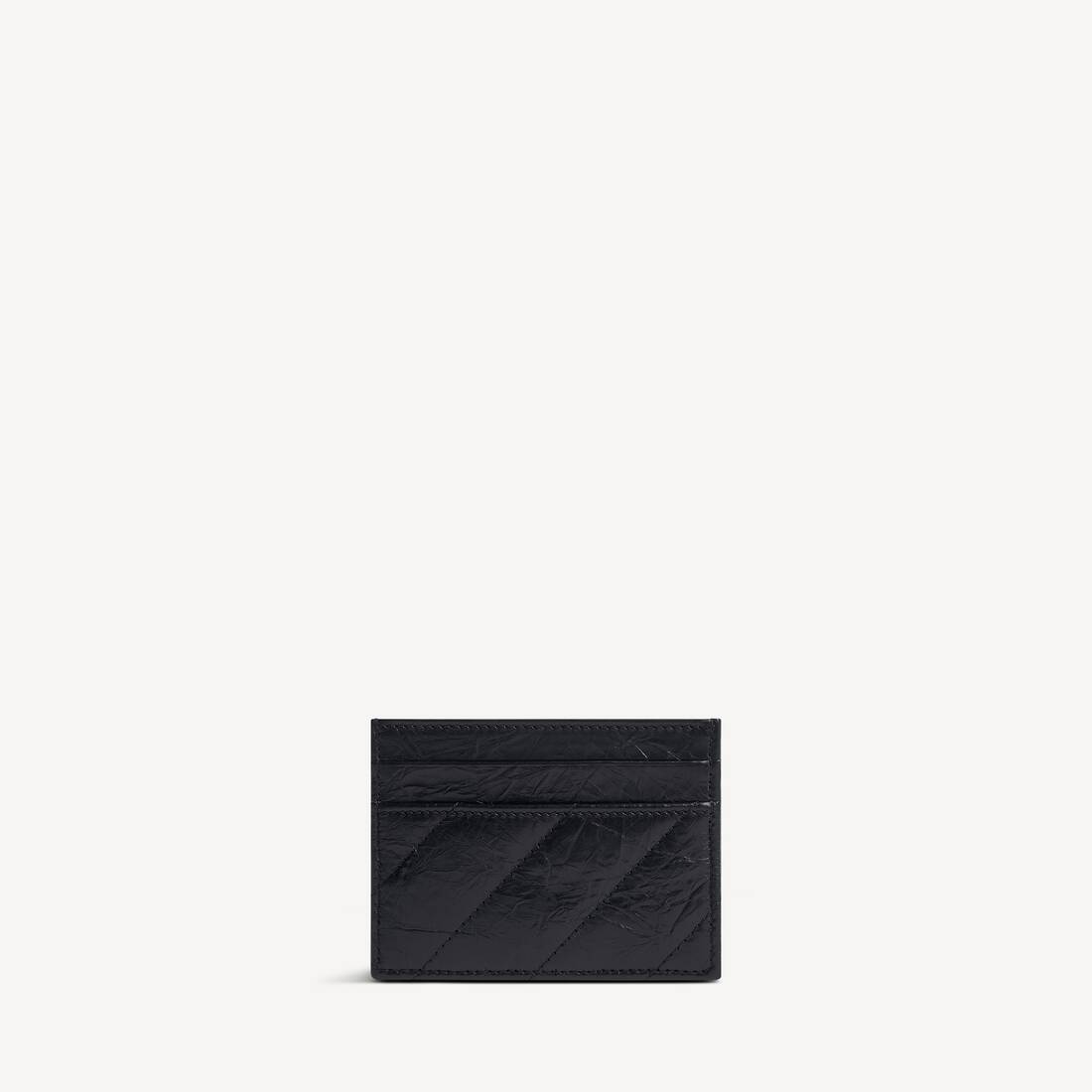 Women's Crush Card Holder Quilted in Black