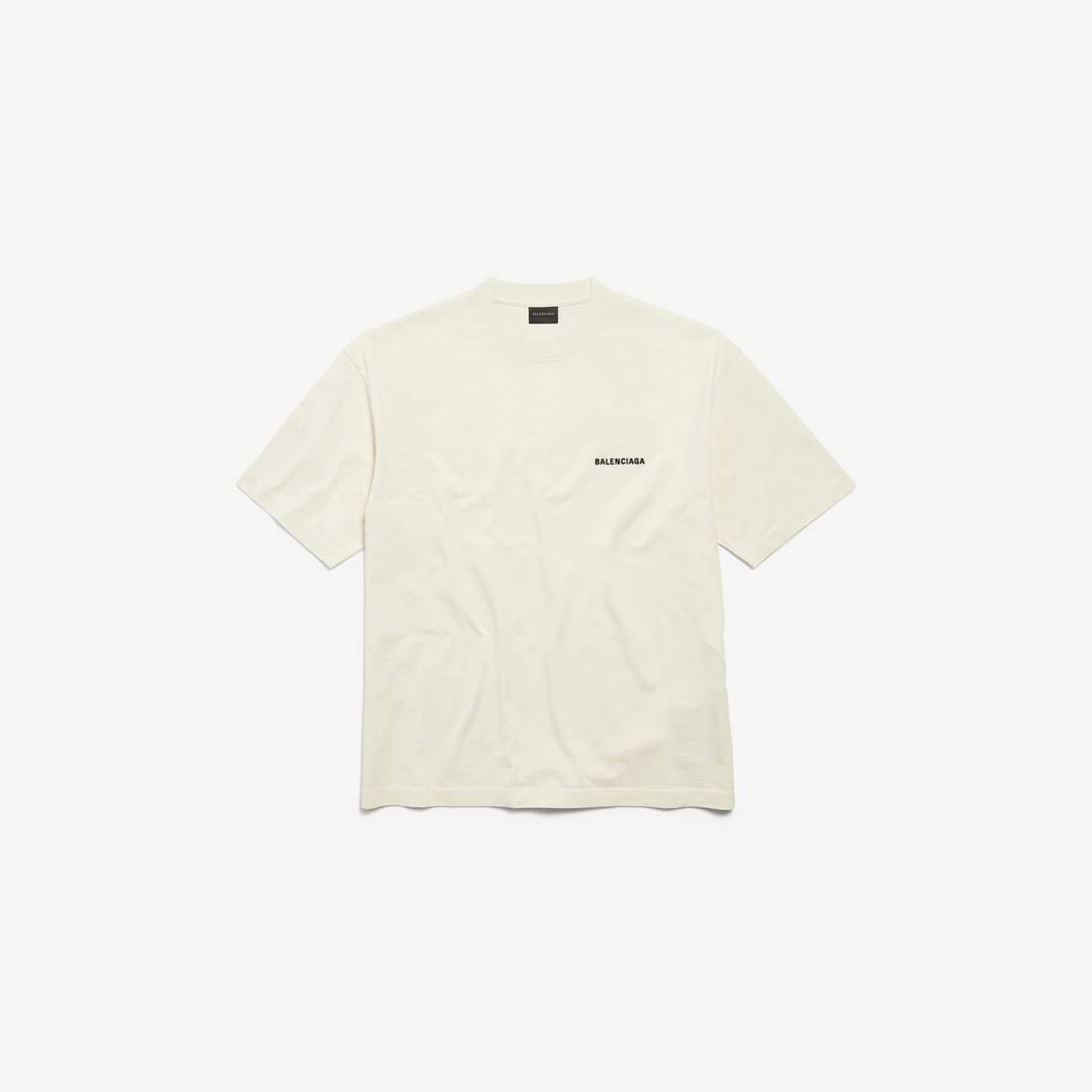 Men's Balenciaga Back T-shirt Medium Fit in Beige