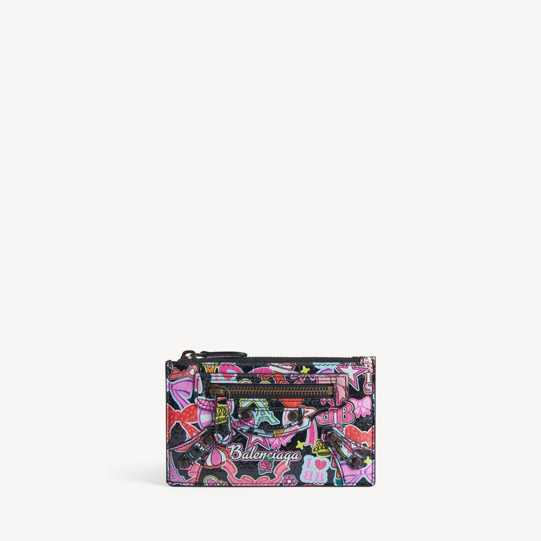 Women's Le City Long Coin And Card Holder in Black/multicolor
